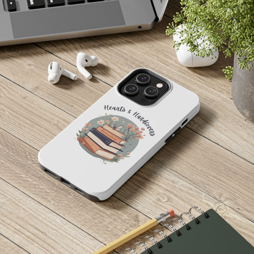 Hearts & Hardcovers Logo Phone Case