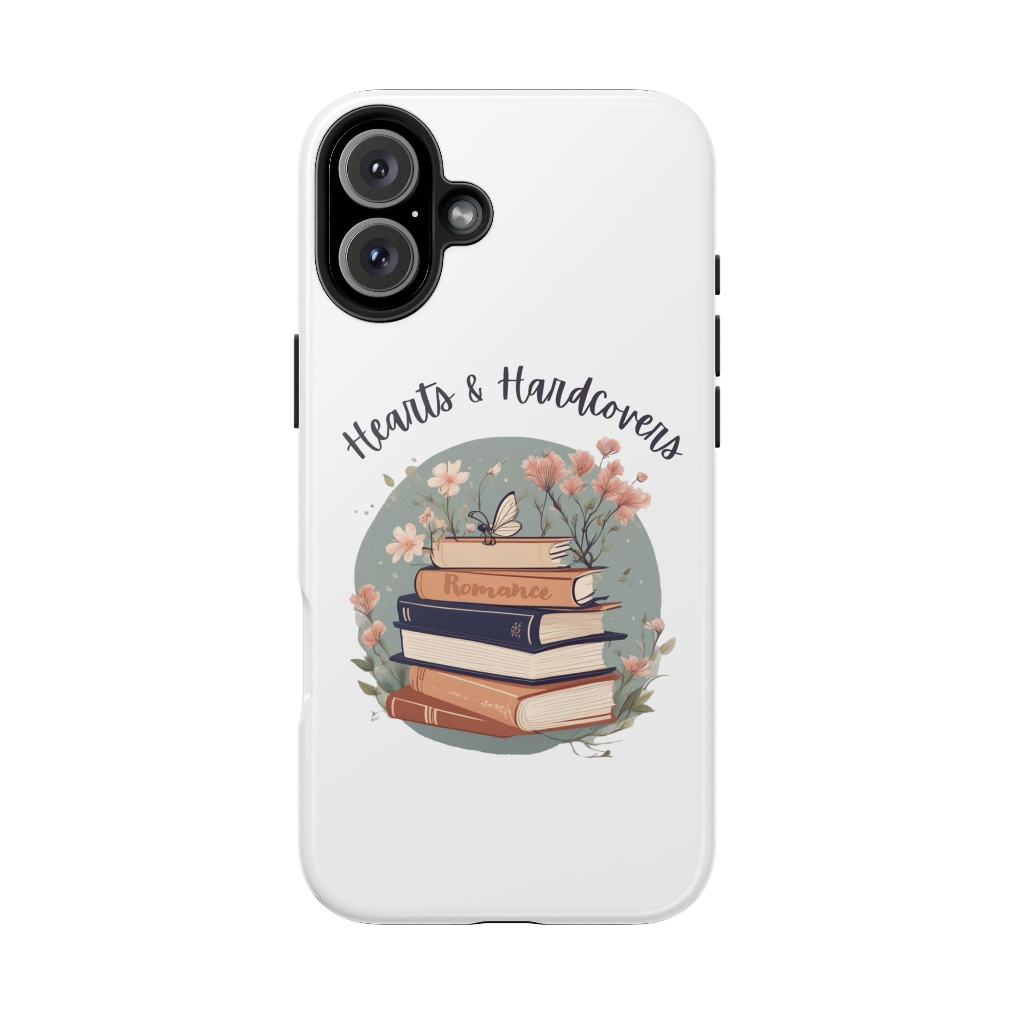 Hearts & Hardcovers Logo Phone Case