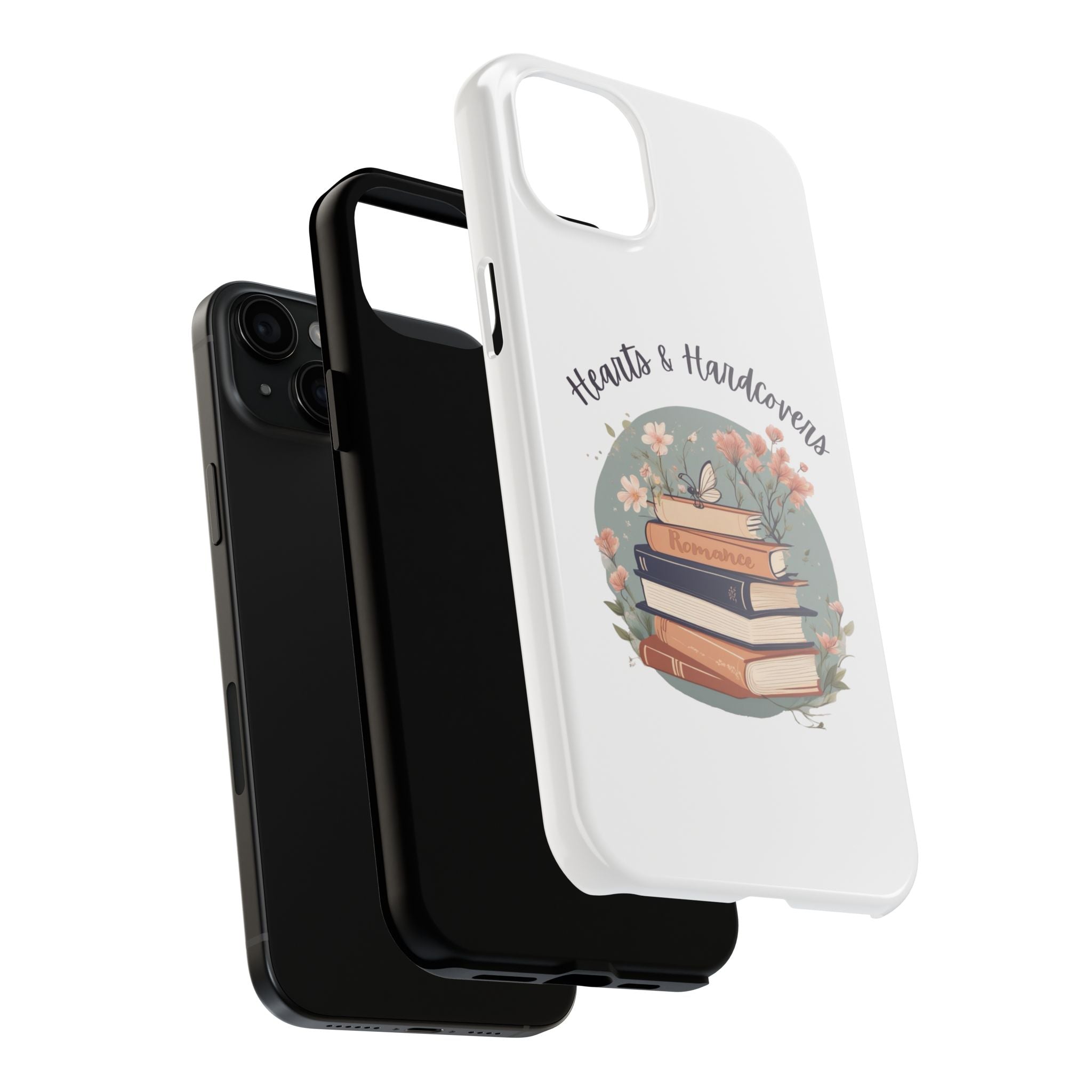 Hearts & Hardcovers Logo Phone Case