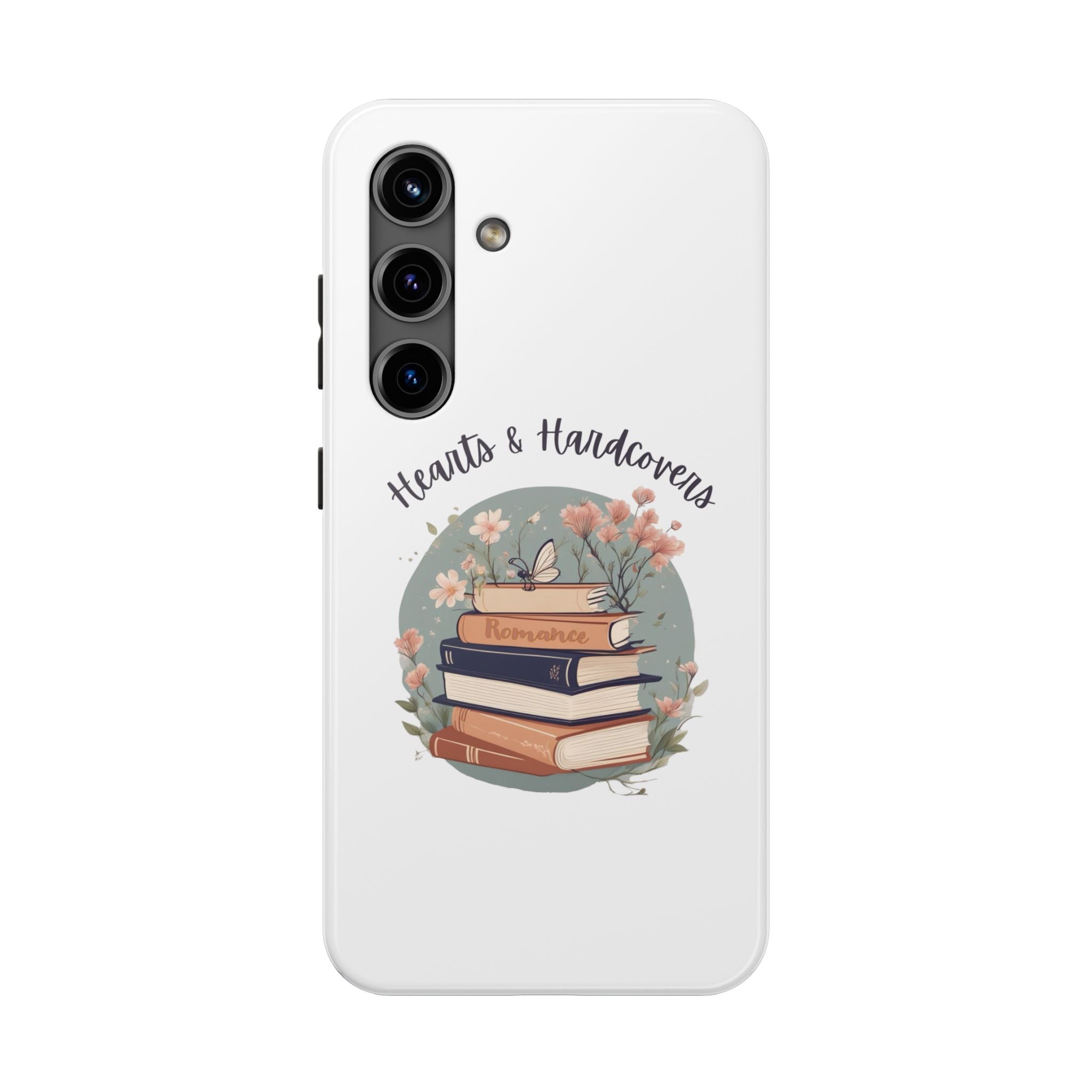 Hearts & Hardcovers Logo Phone Case
