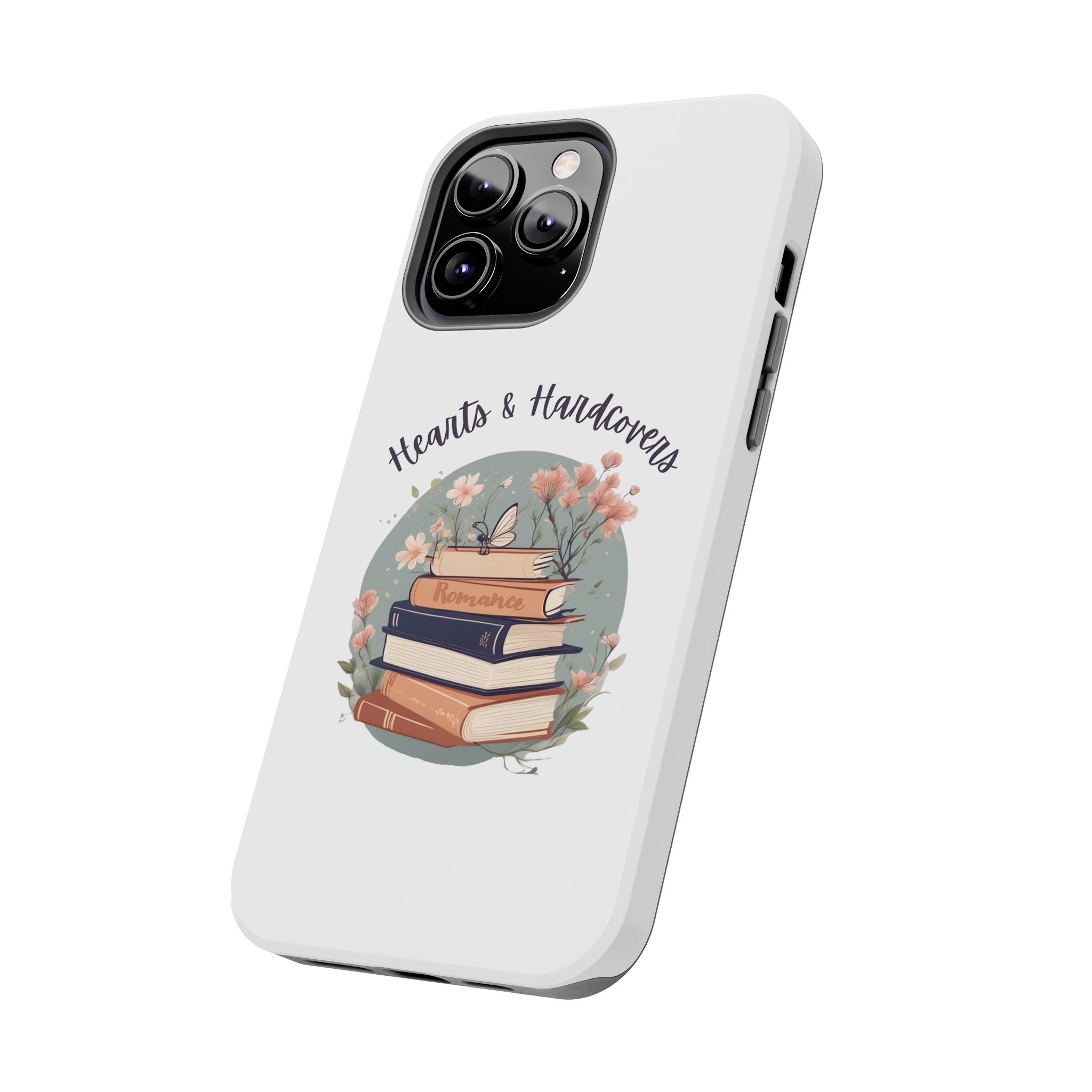 Hearts & Hardcovers Logo Phone Case