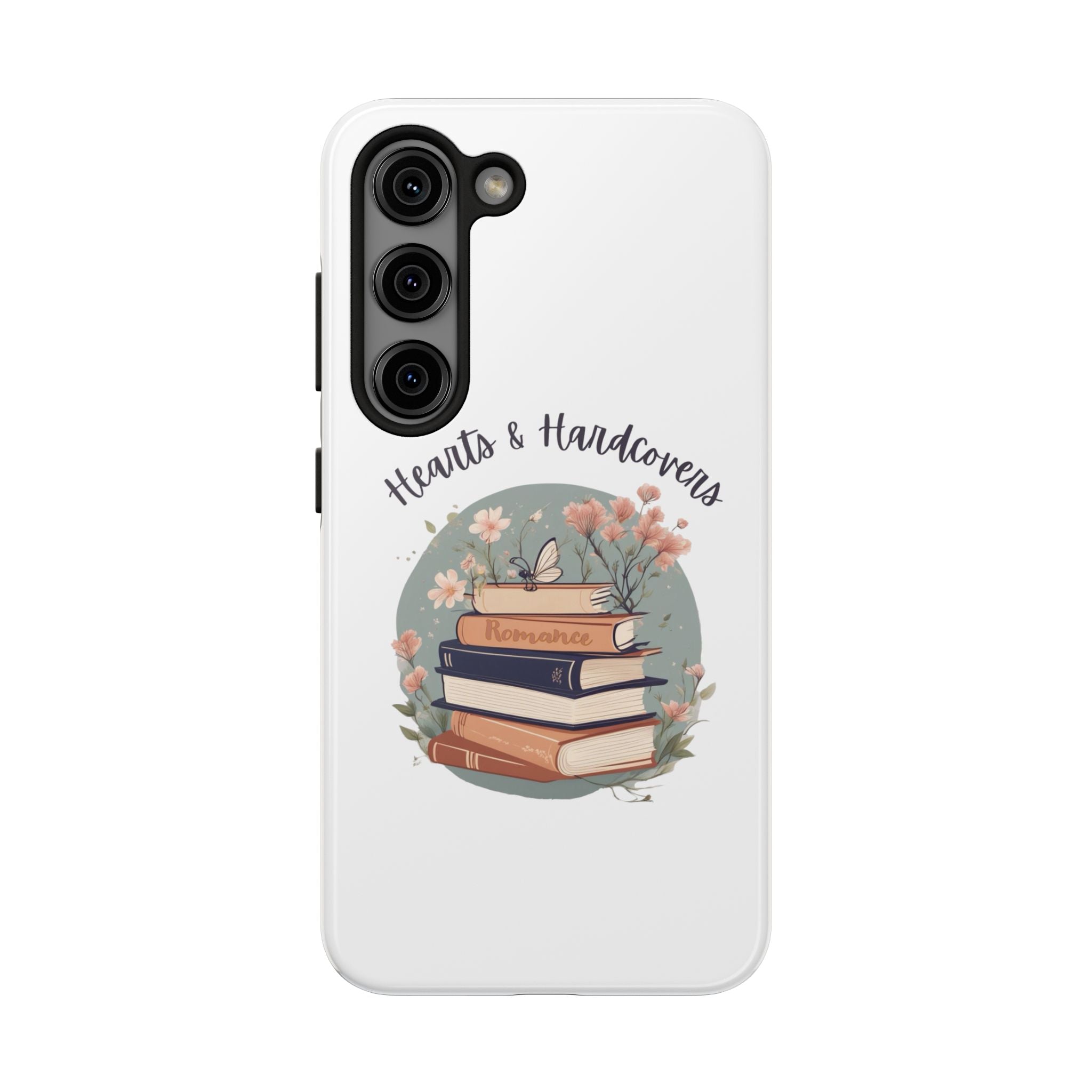 Hearts & Hardcovers Logo Phone Case