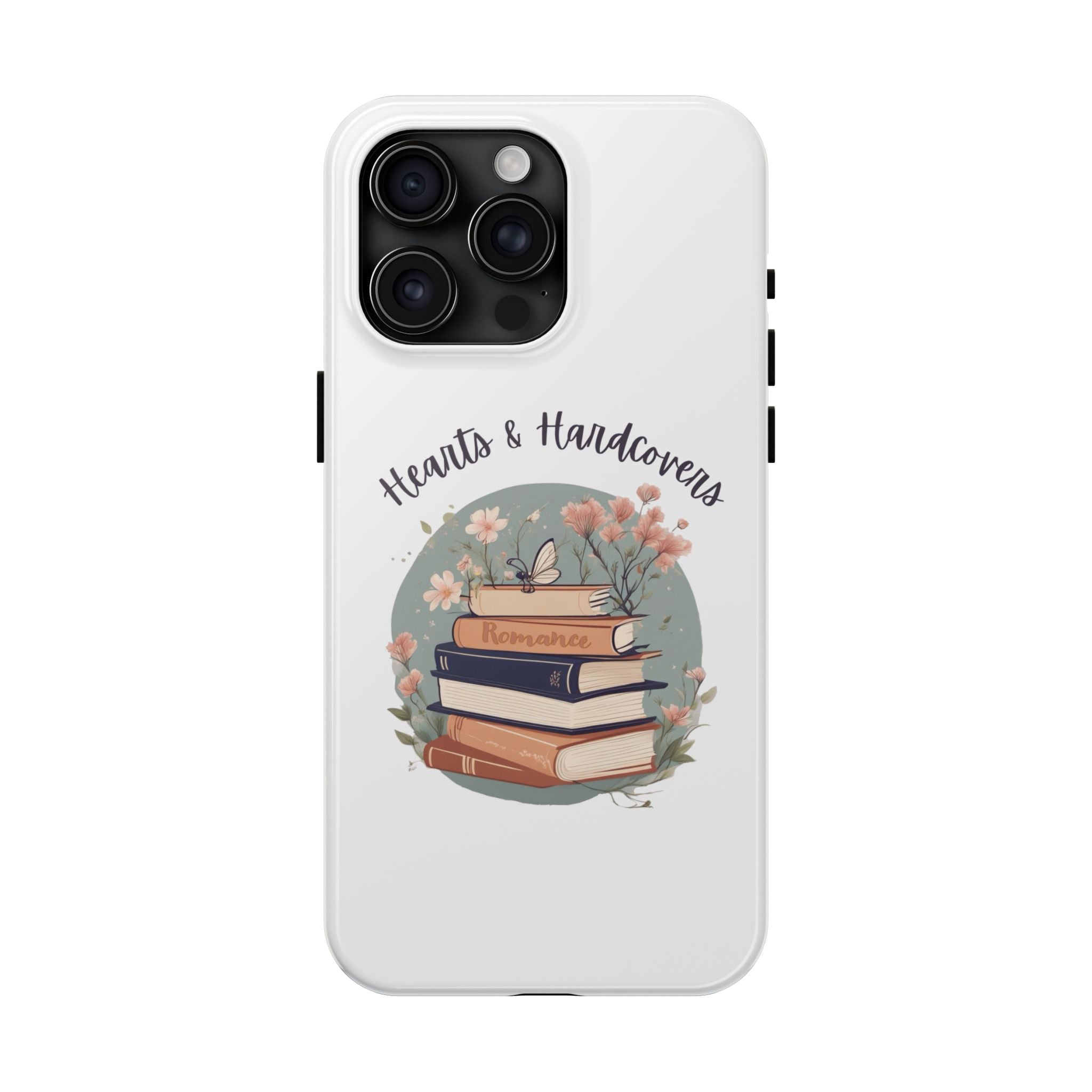 Hearts & Hardcovers Logo Phone Case