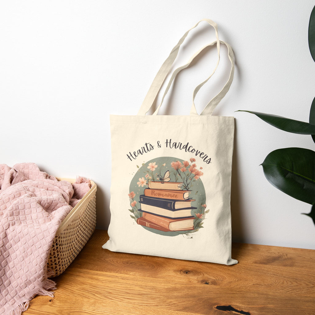 Hearts & Hardcovers Logo Tote Bag