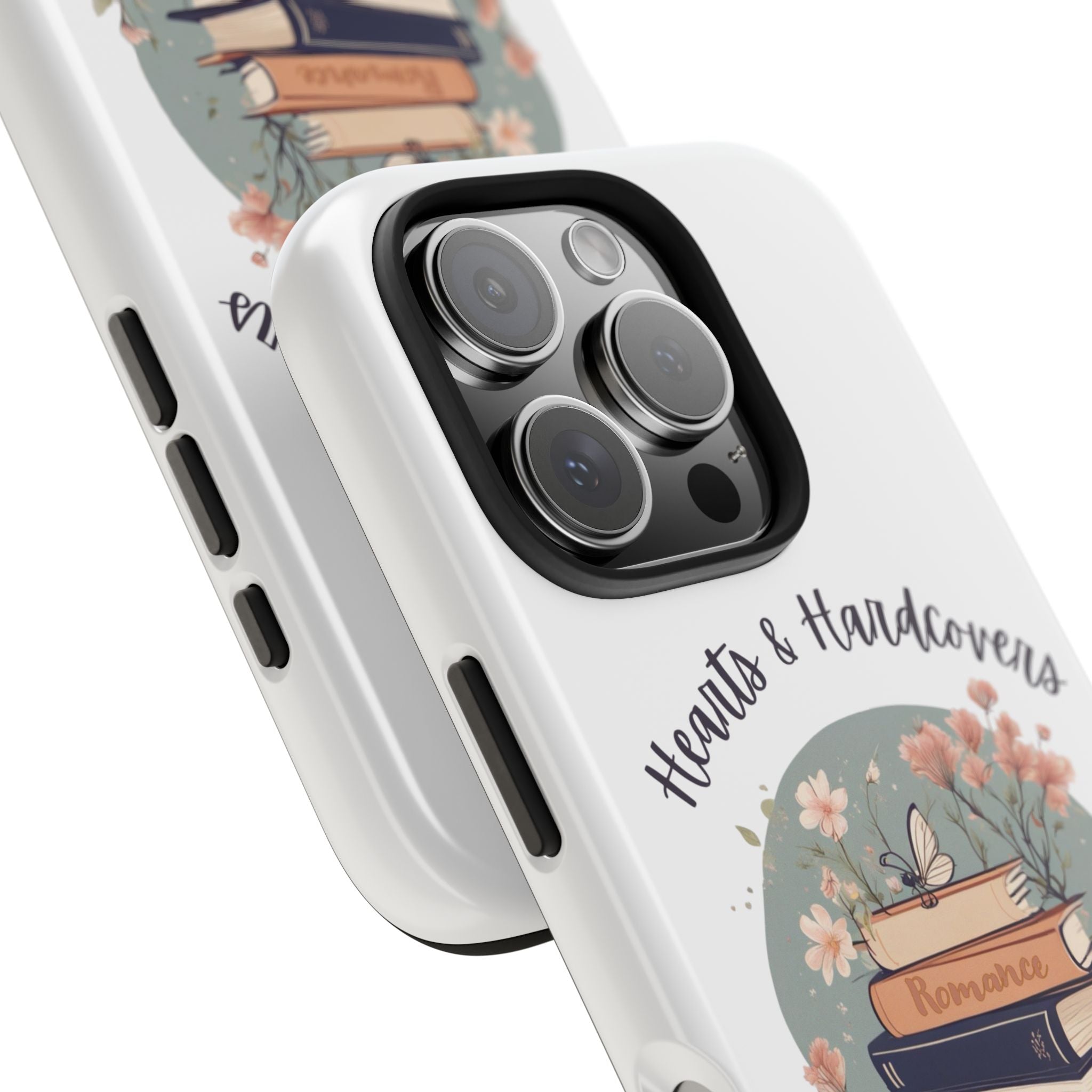 Hearts & Hardcovers Logo Phone Case