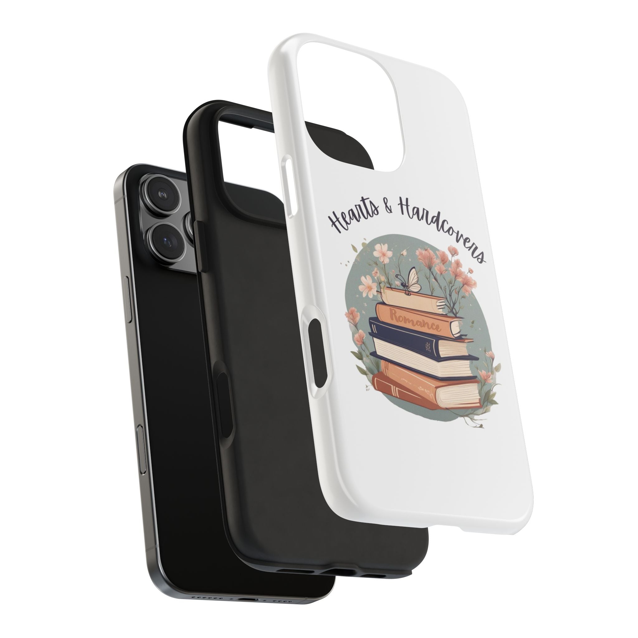 Hearts & Hardcovers Logo Phone Case