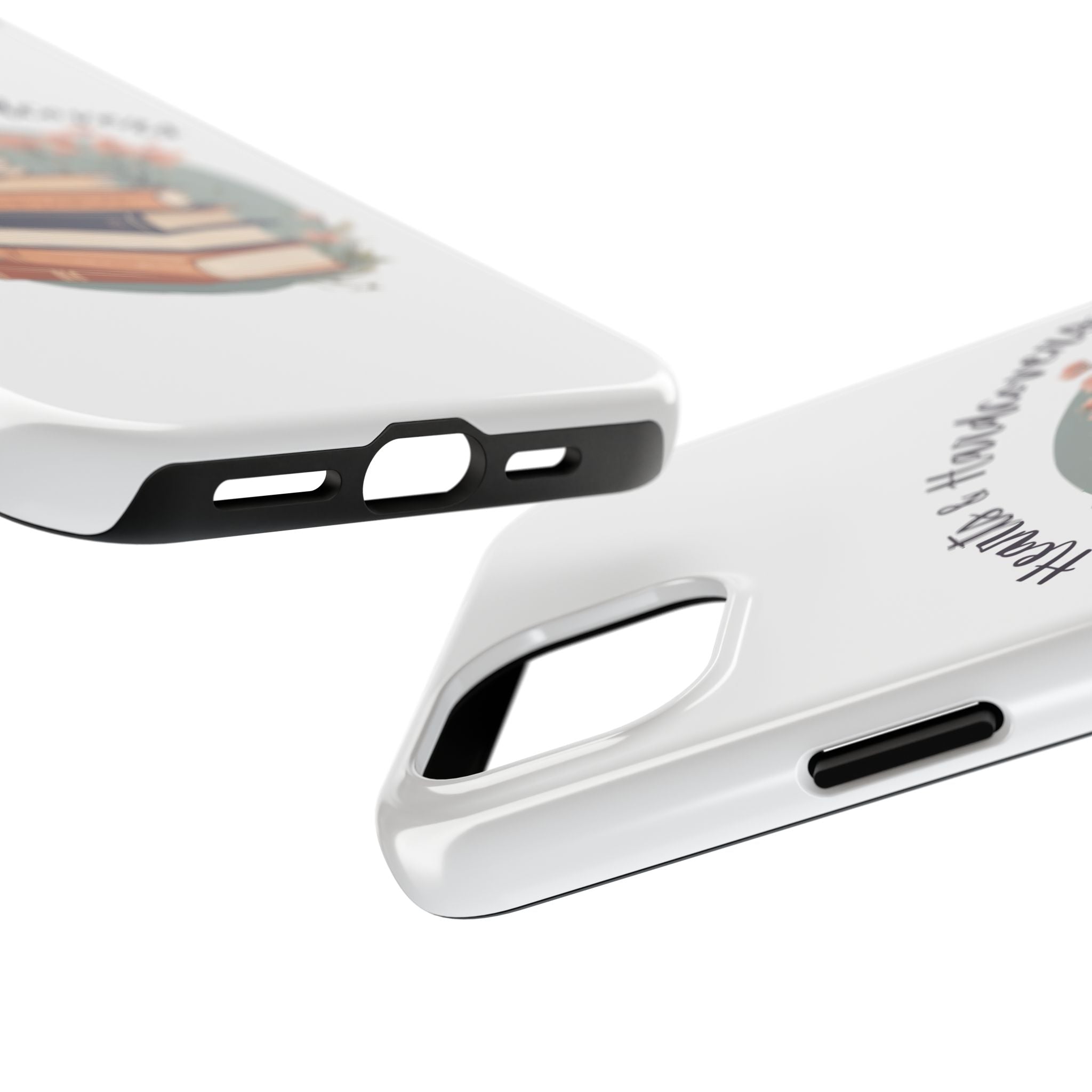 Hearts & Hardcovers Logo Phone Case