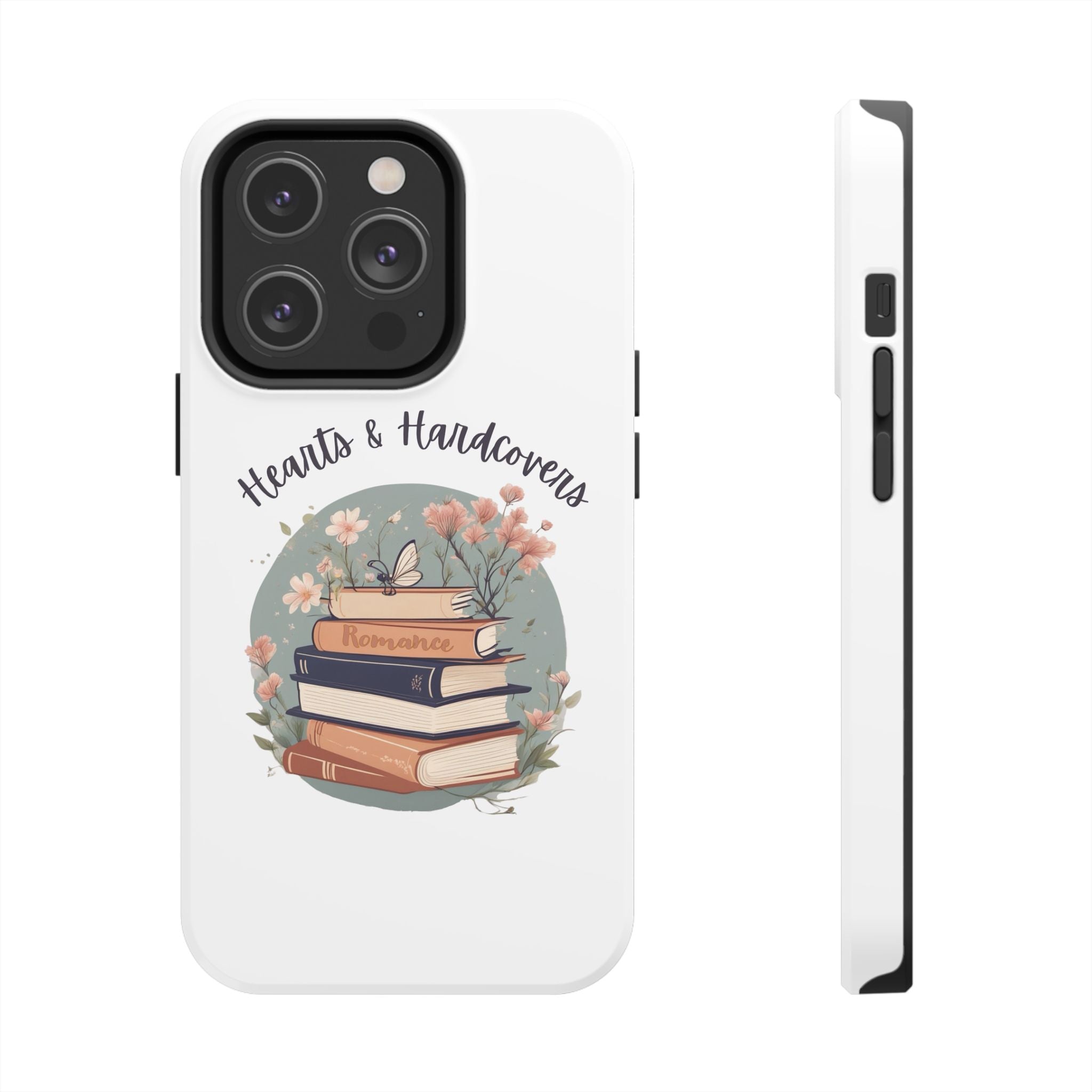 Hearts & Hardcovers Logo Phone Case