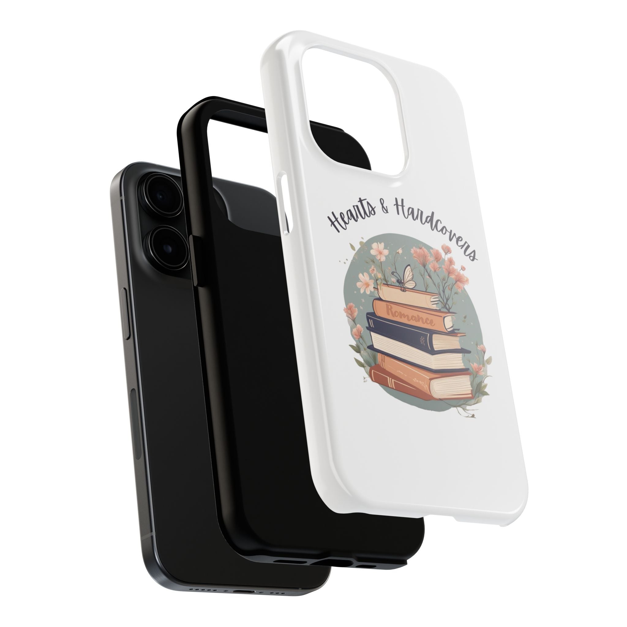 Hearts & Hardcovers Logo Phone Case