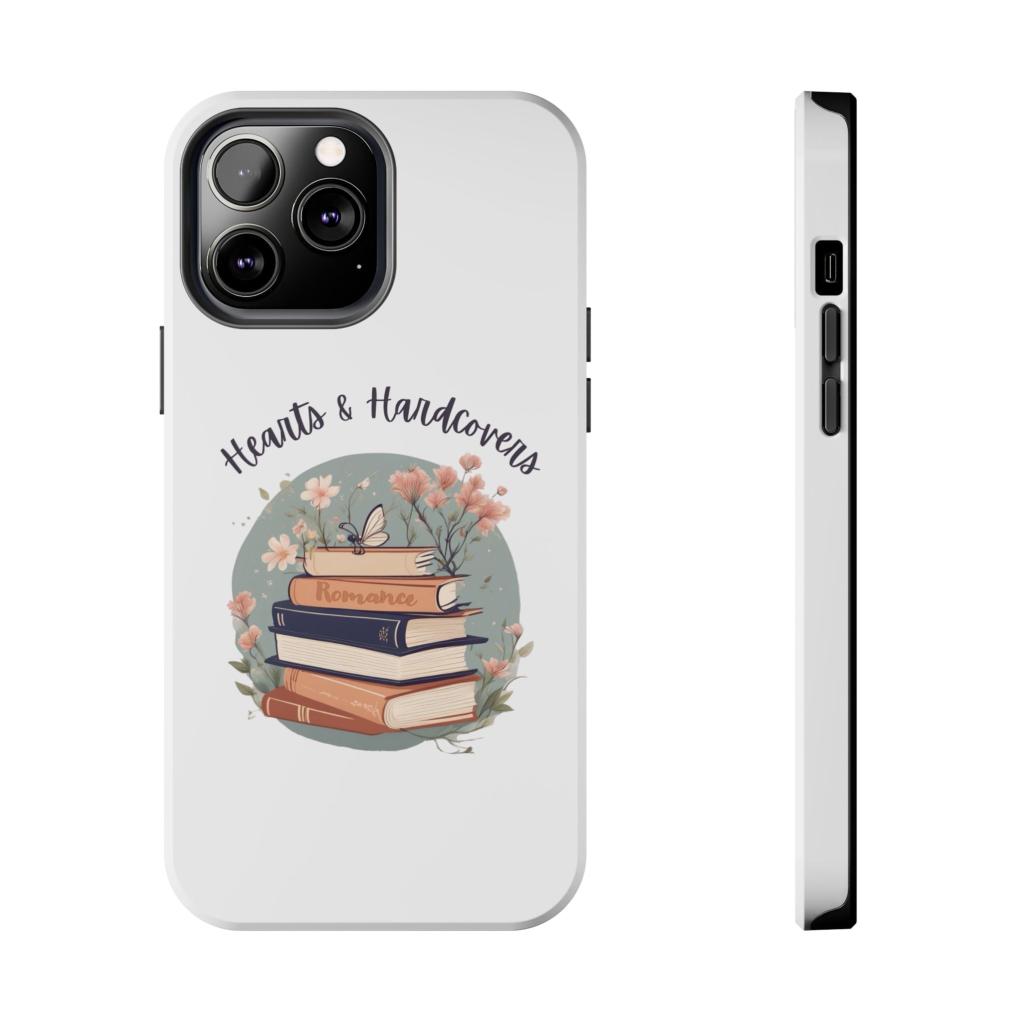 Hearts & Hardcovers Logo Phone Case