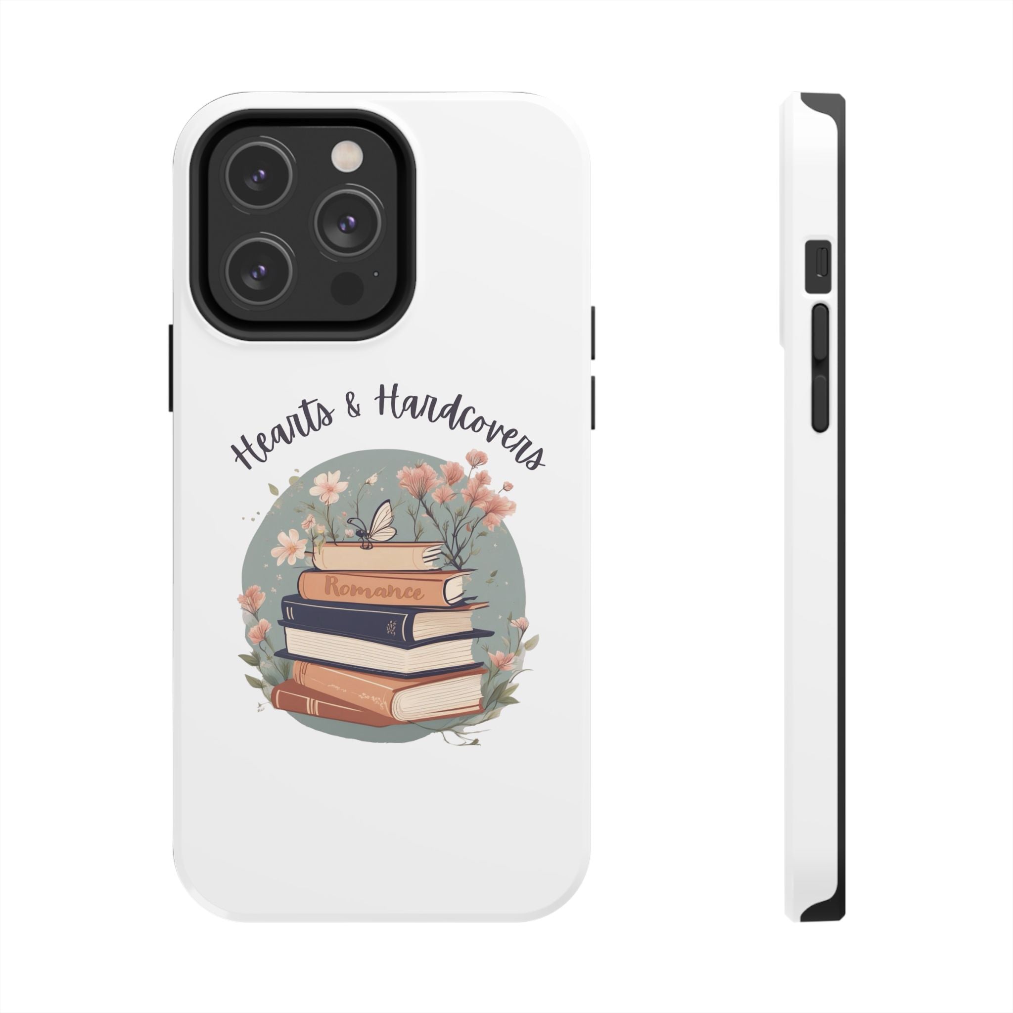 Hearts & Hardcovers Logo Phone Case