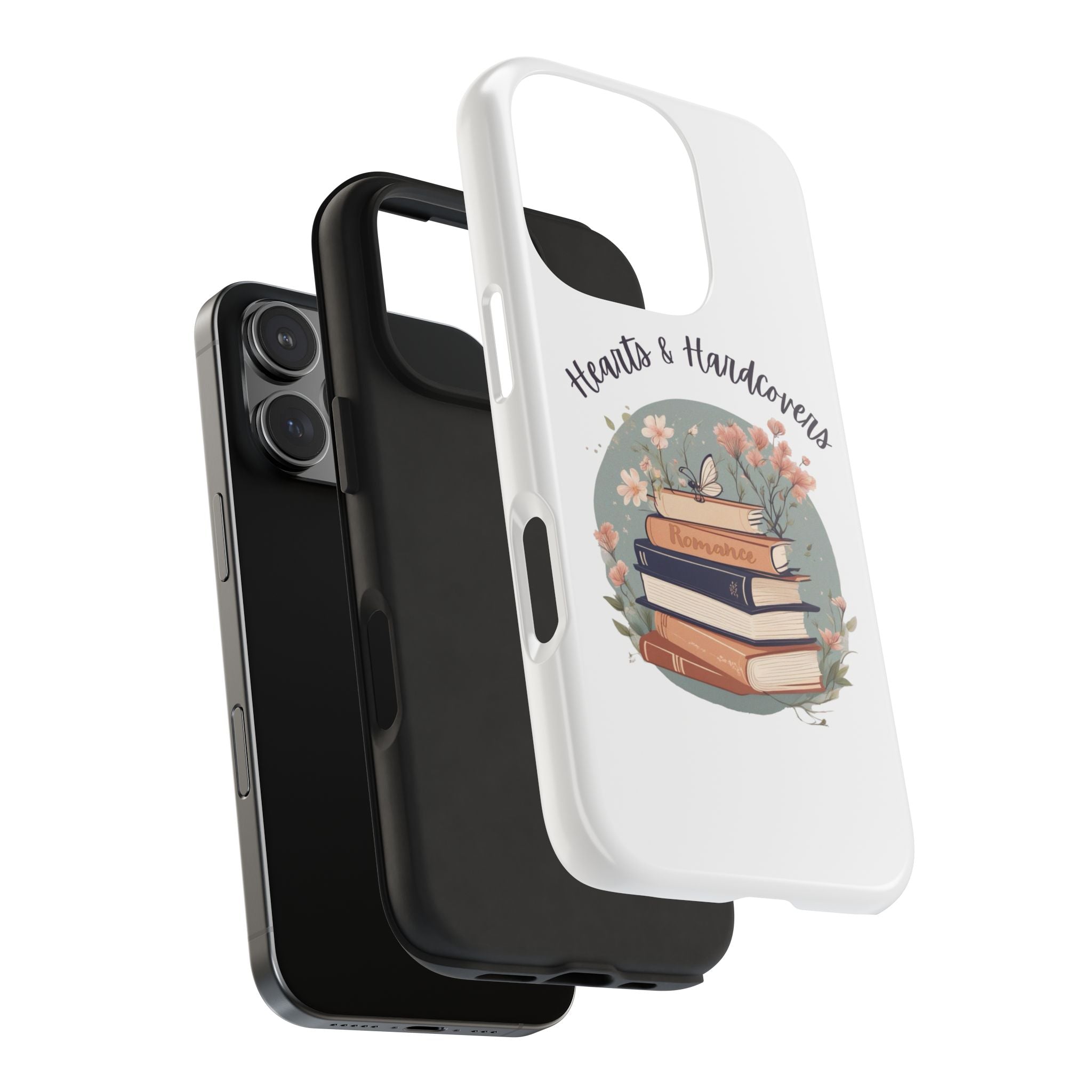 Hearts & Hardcovers Logo Phone Case