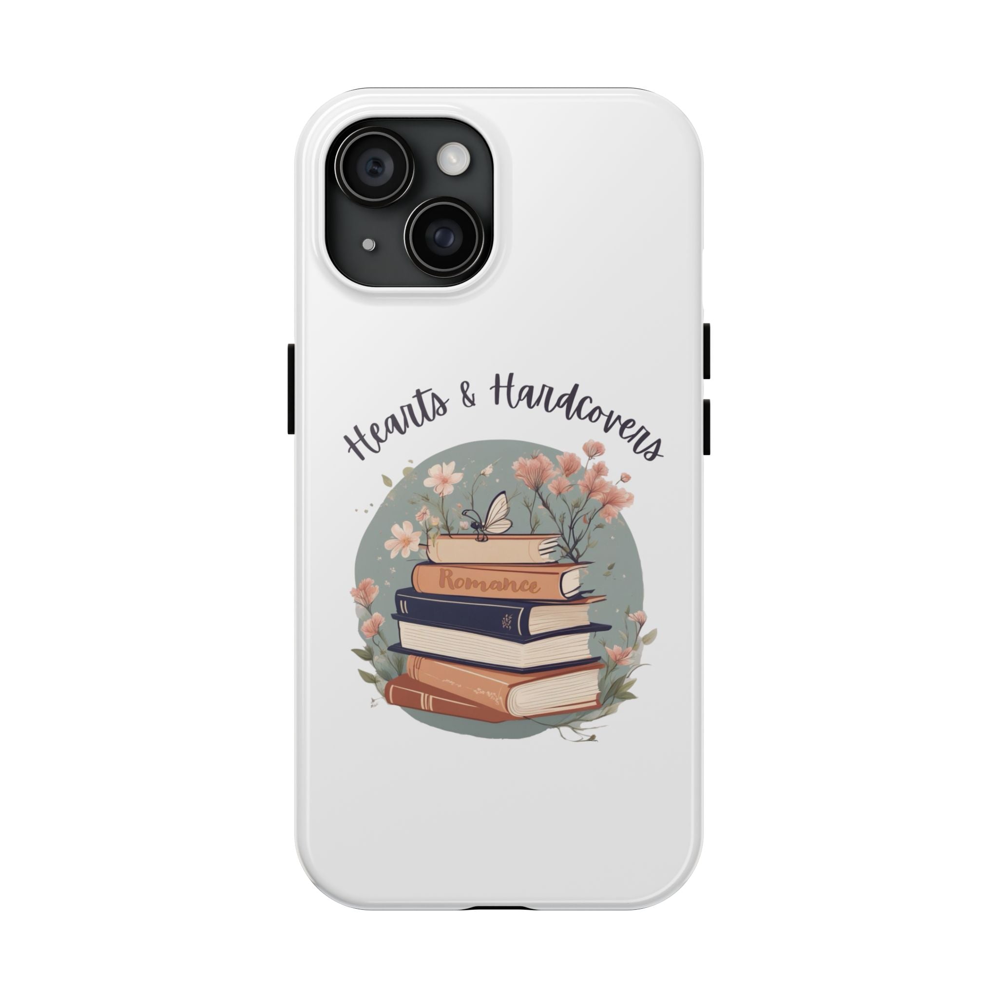 Hearts & Hardcovers Logo Phone Case
