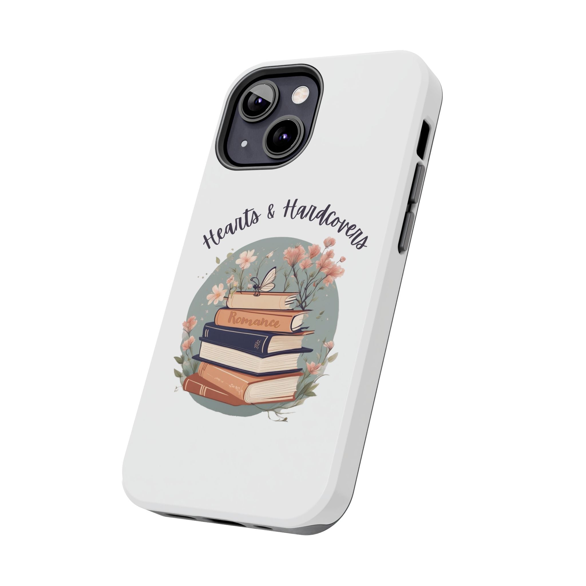 Hearts & Hardcovers Logo Phone Case
