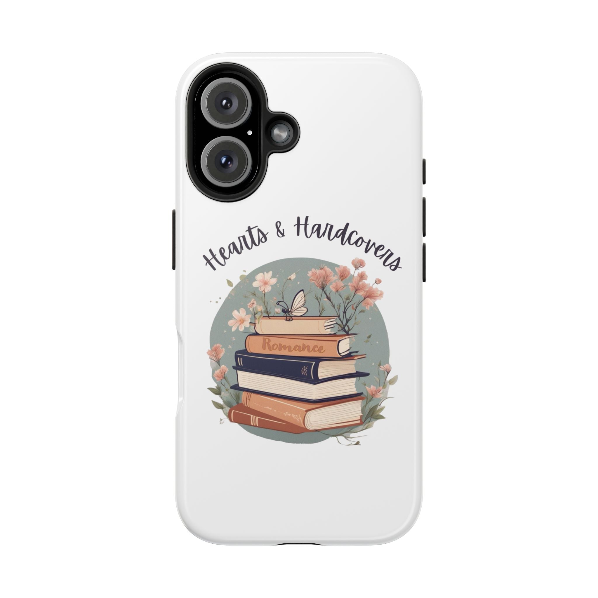 Hearts & Hardcovers Logo Phone Case