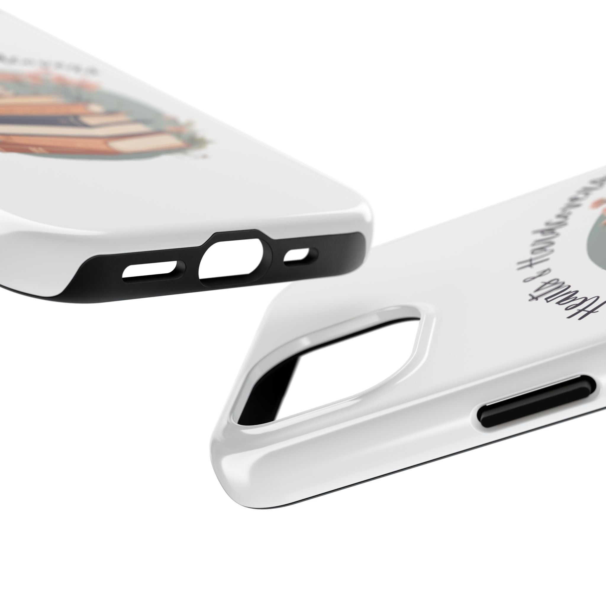 Hearts & Hardcovers Logo Phone Case