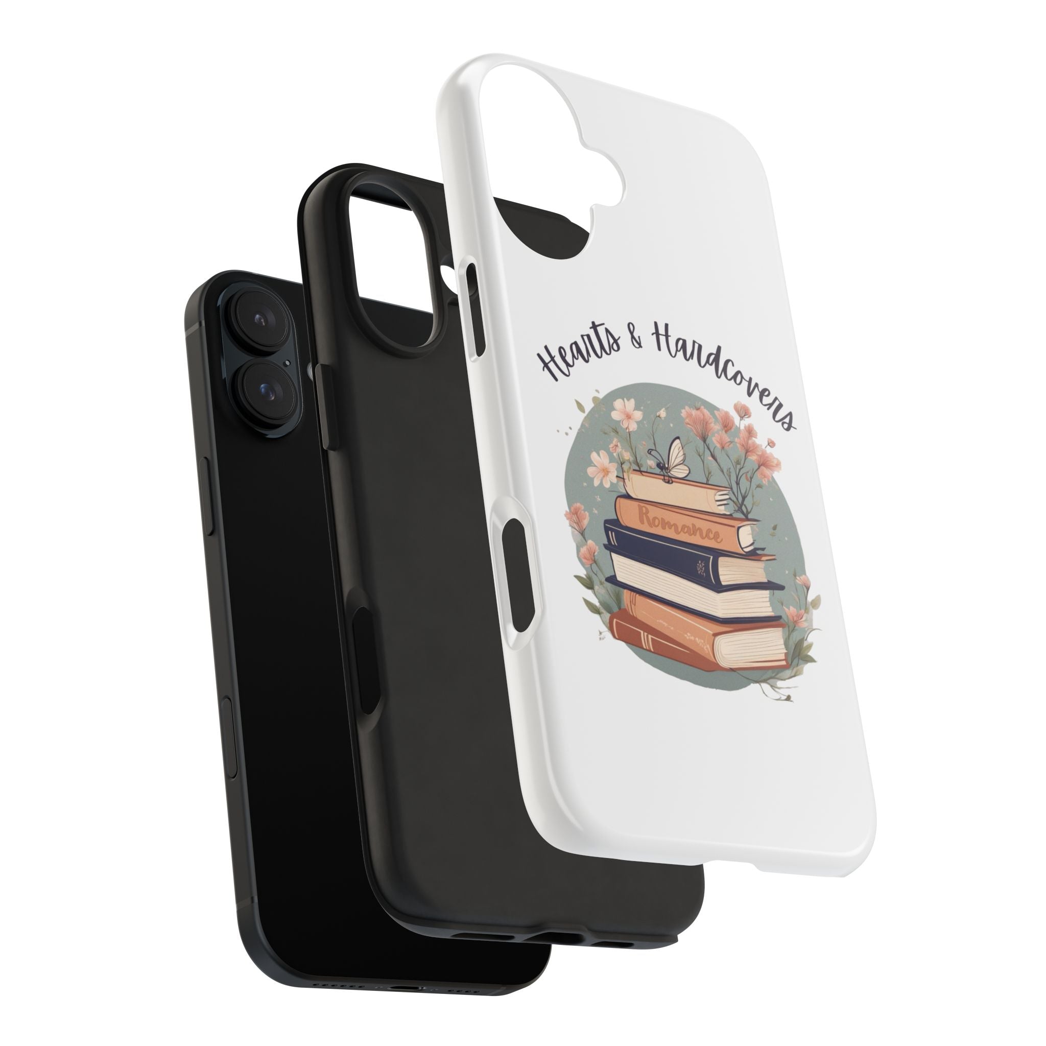Hearts & Hardcovers Logo Phone Case