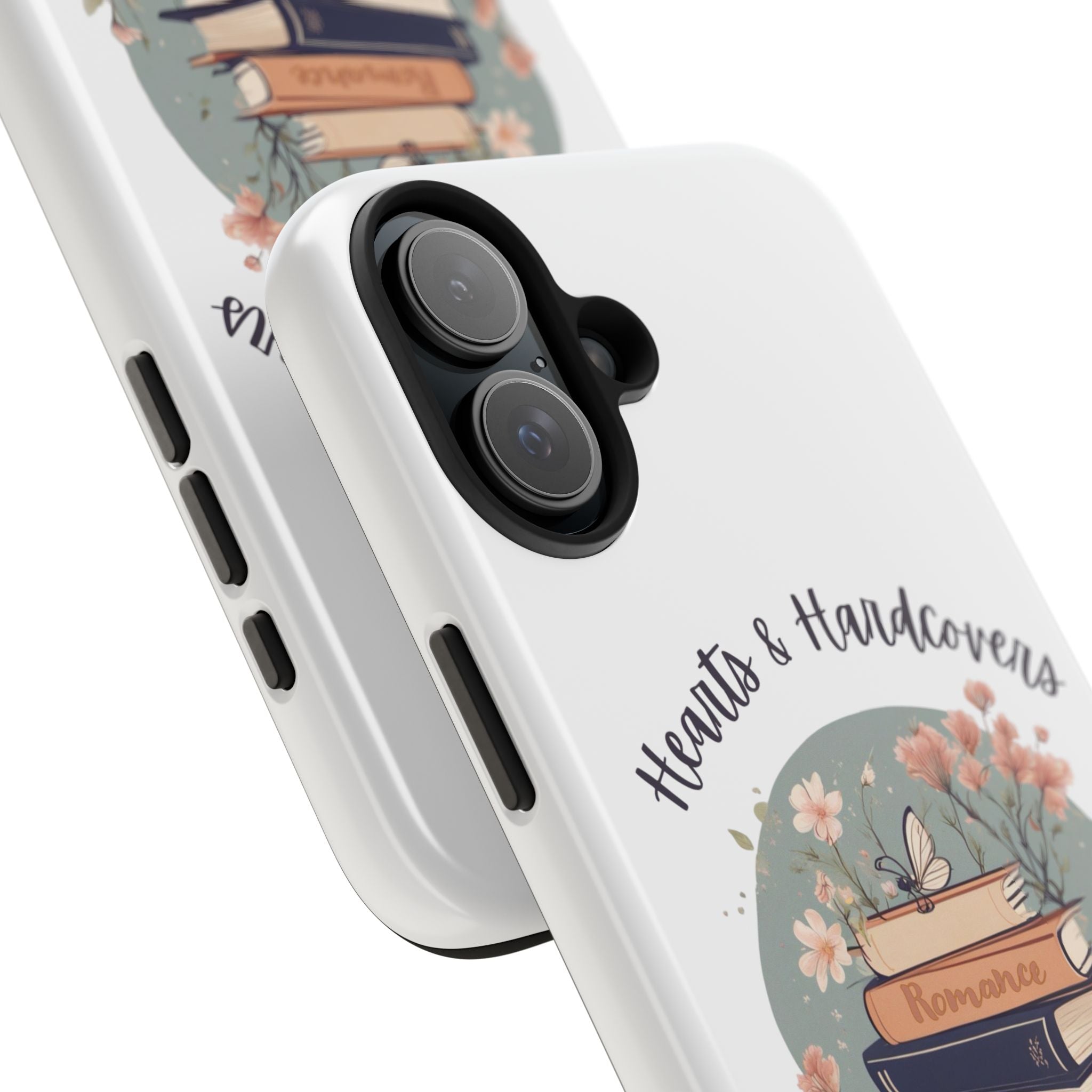 Hearts & Hardcovers Logo Phone Case