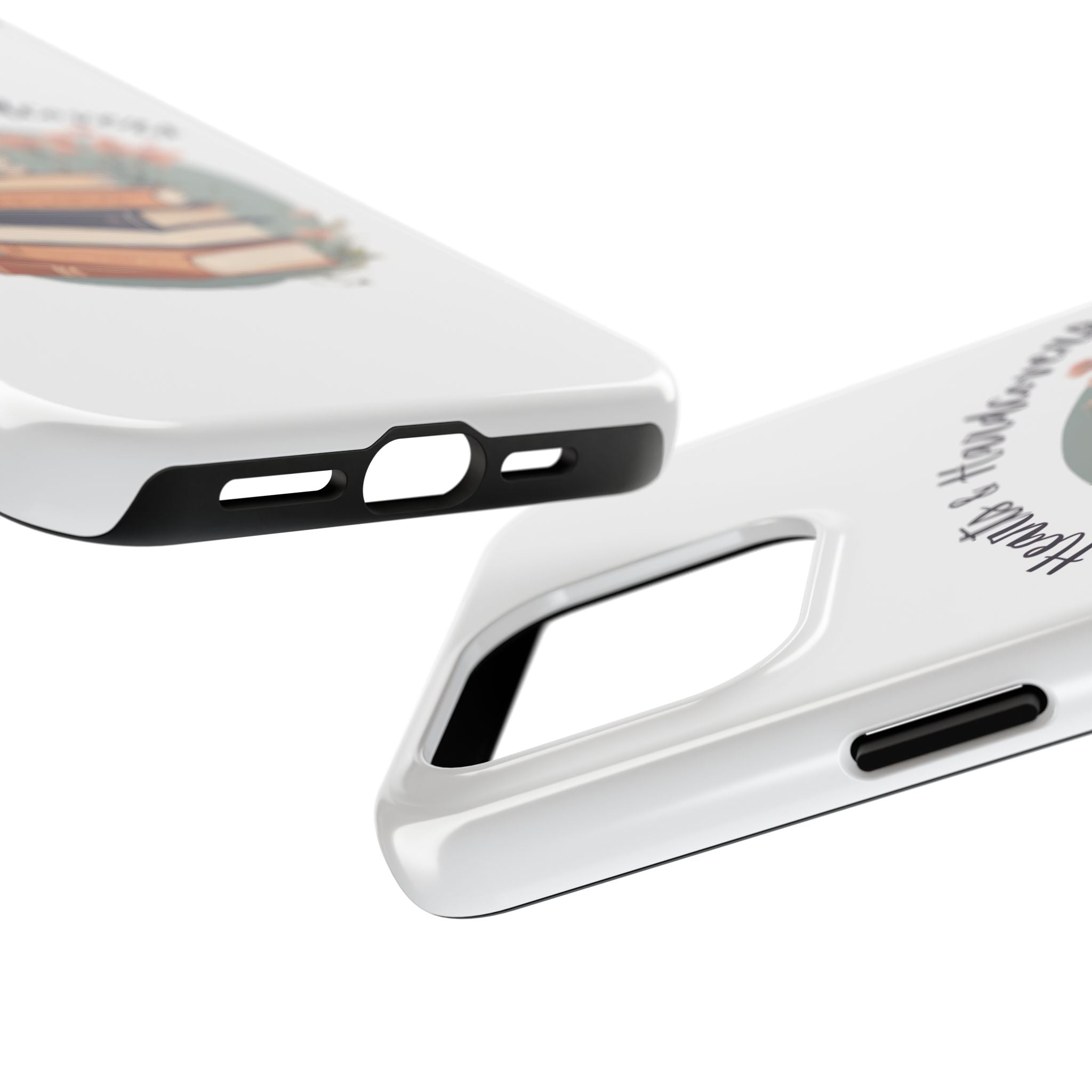 Hearts & Hardcovers Logo Phone Case