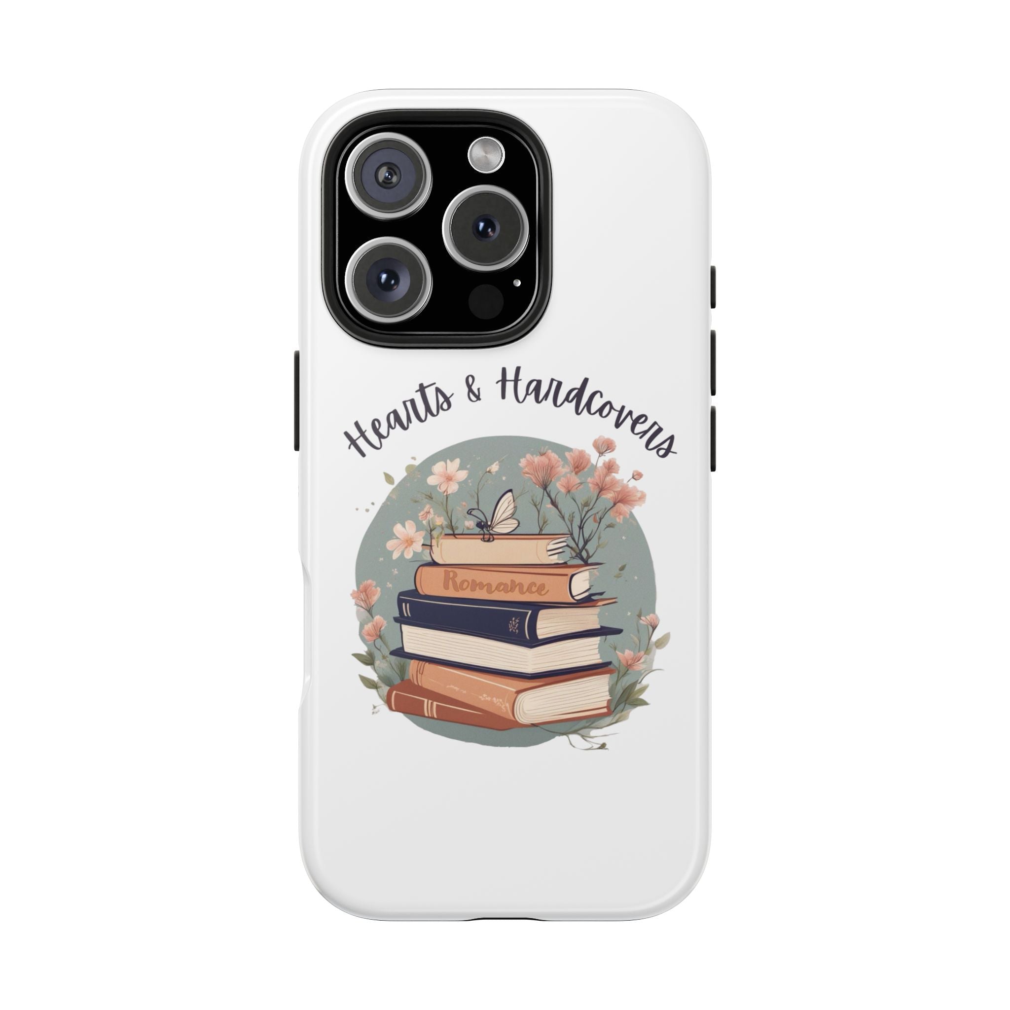 Hearts & Hardcovers Logo Phone Case