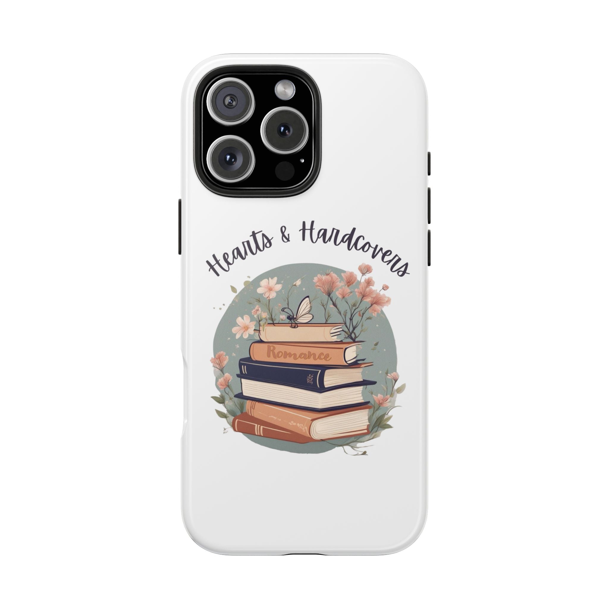 Hearts & Hardcovers Logo Phone Case