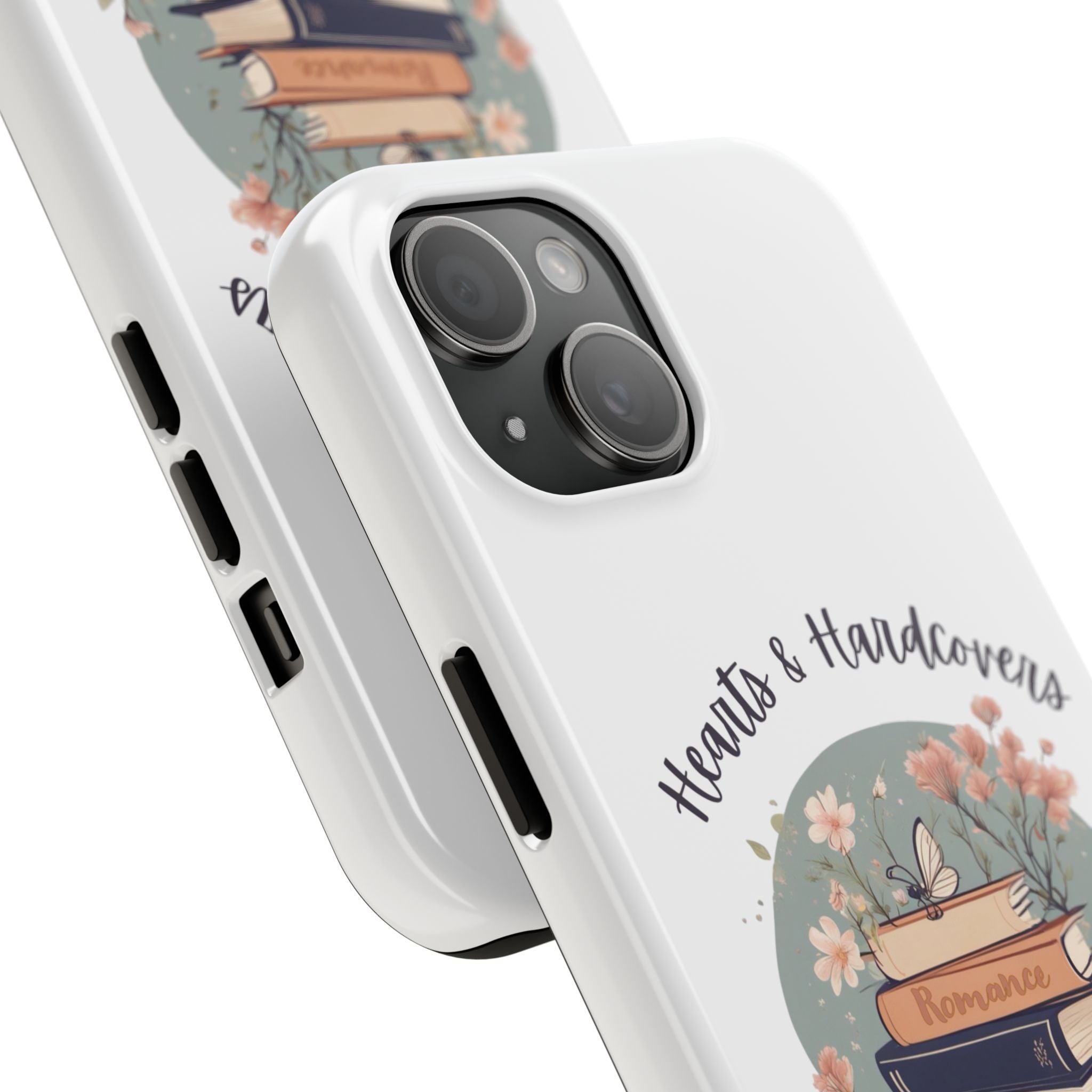 Hearts & Hardcovers Logo Phone Case