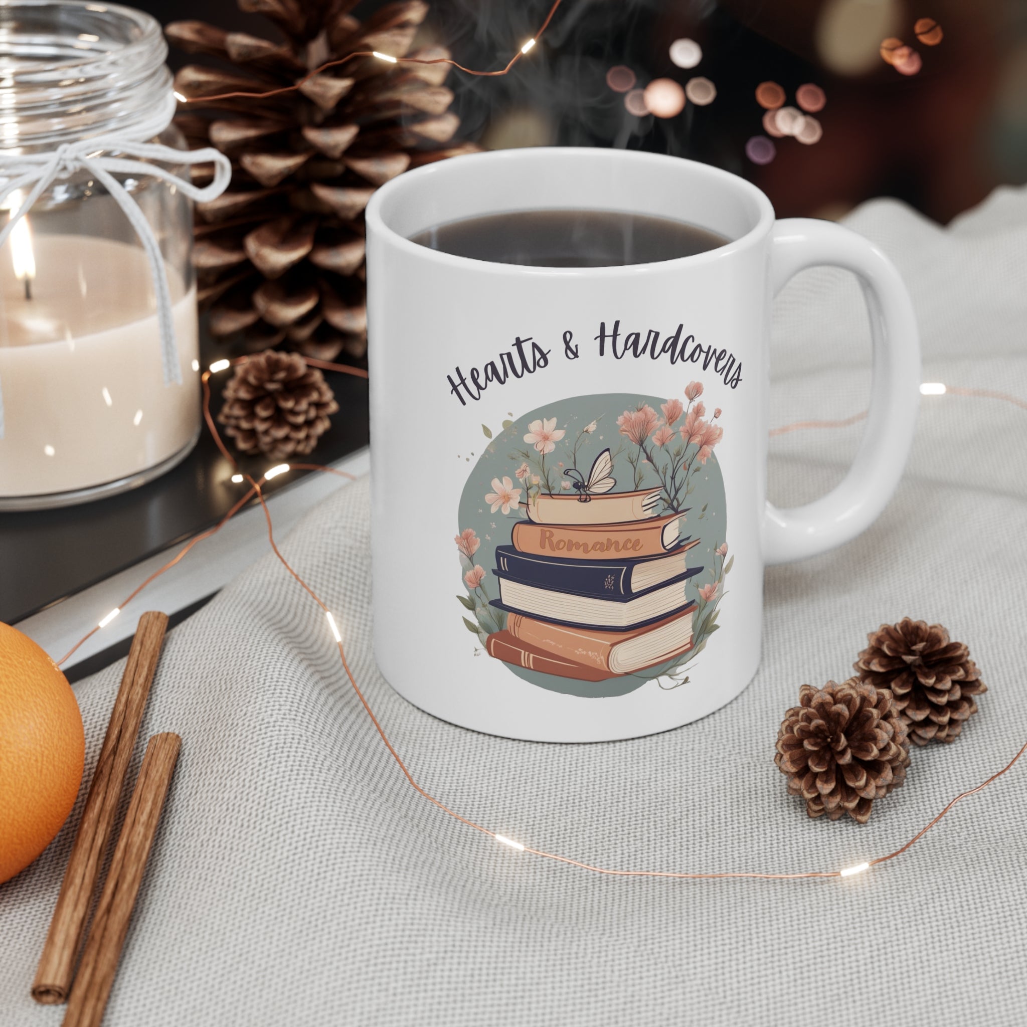 Hearts & Hardcovers Logo Mug