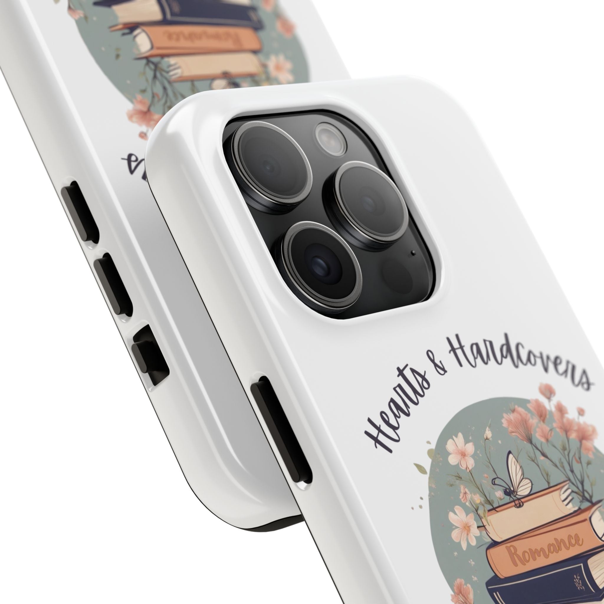 Hearts & Hardcovers Logo Phone Case