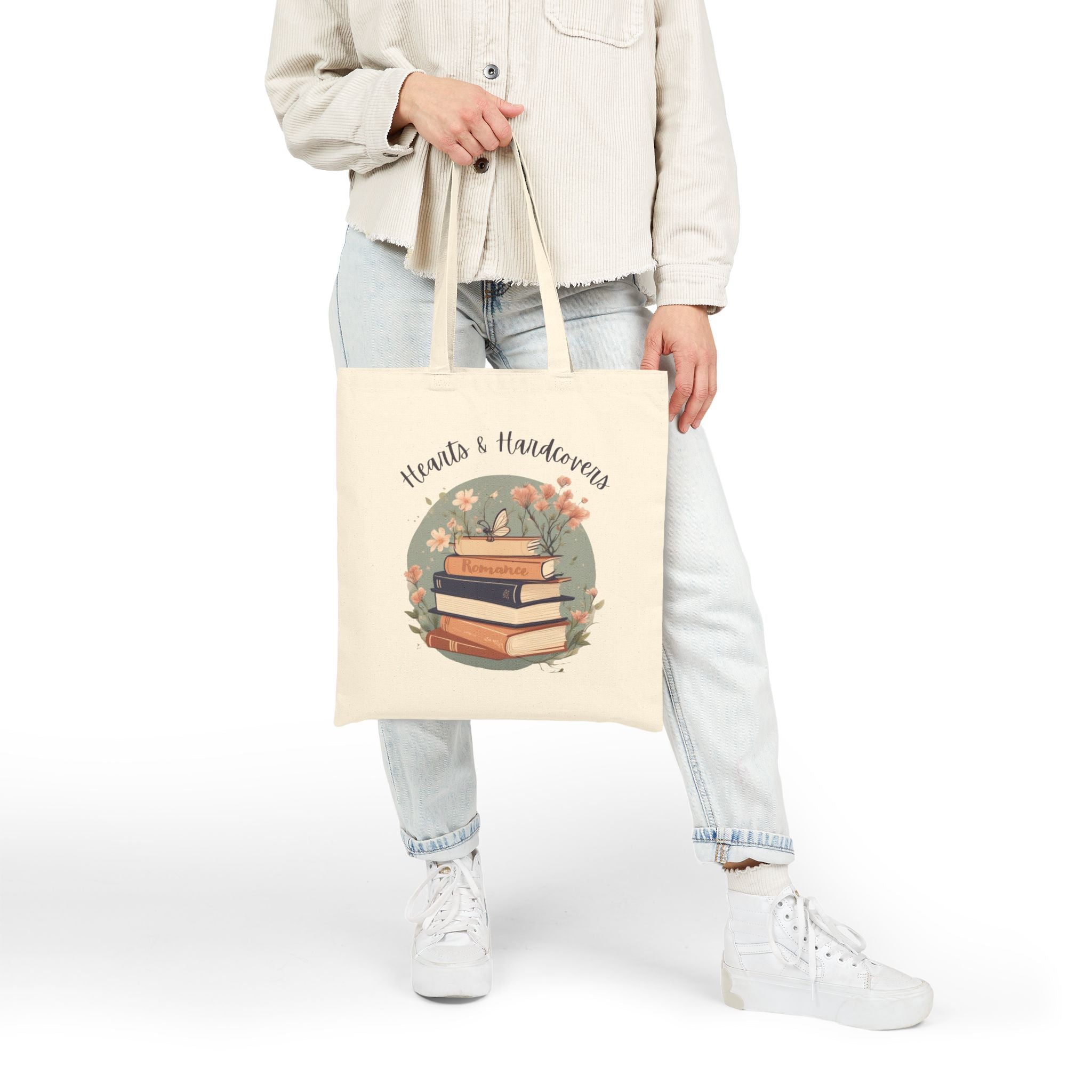 Hearts & Hardcovers Logo Tote Bag