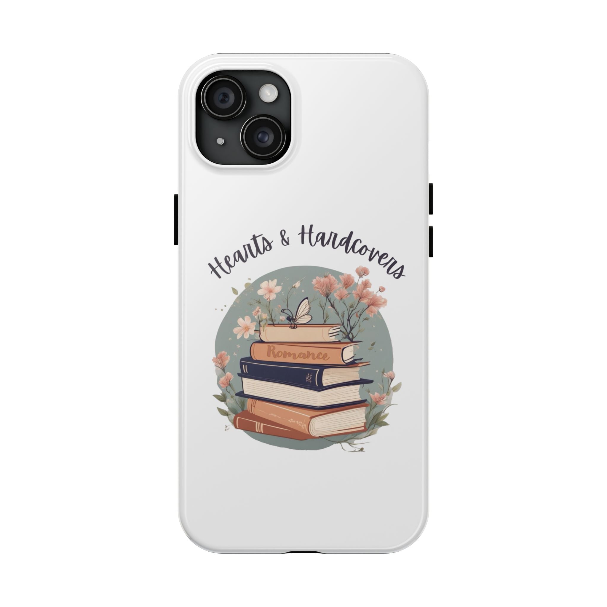 Hearts & Hardcovers Logo Phone Case