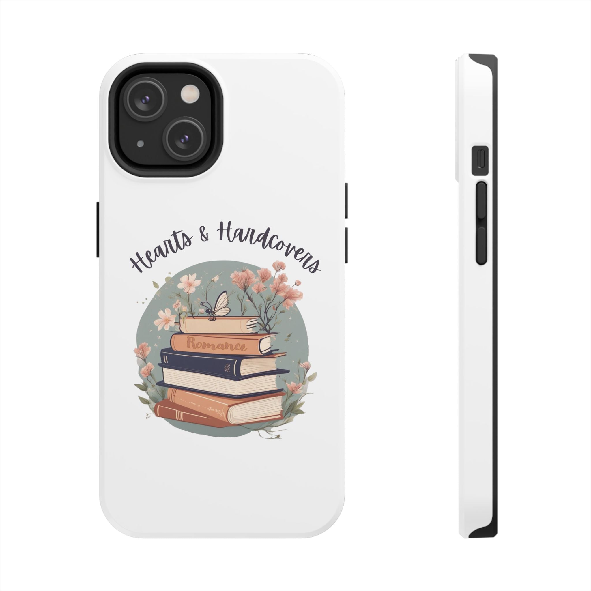 Hearts & Hardcovers Logo Phone Case