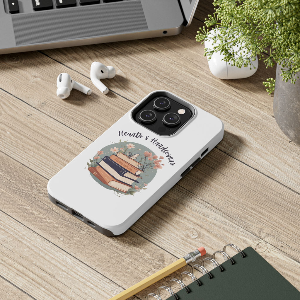 Hearts & Hardcovers Logo Phone Case