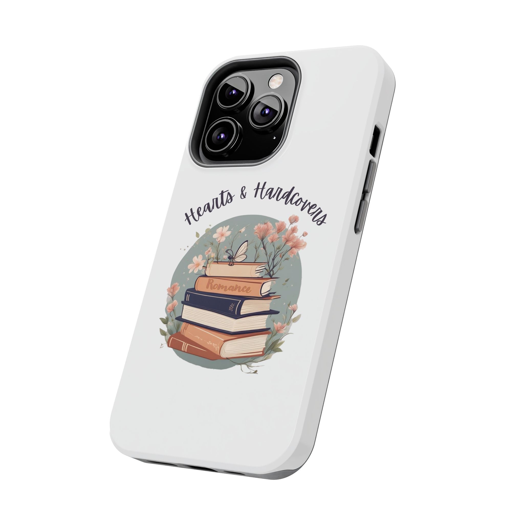 Hearts & Hardcovers Logo Phone Case