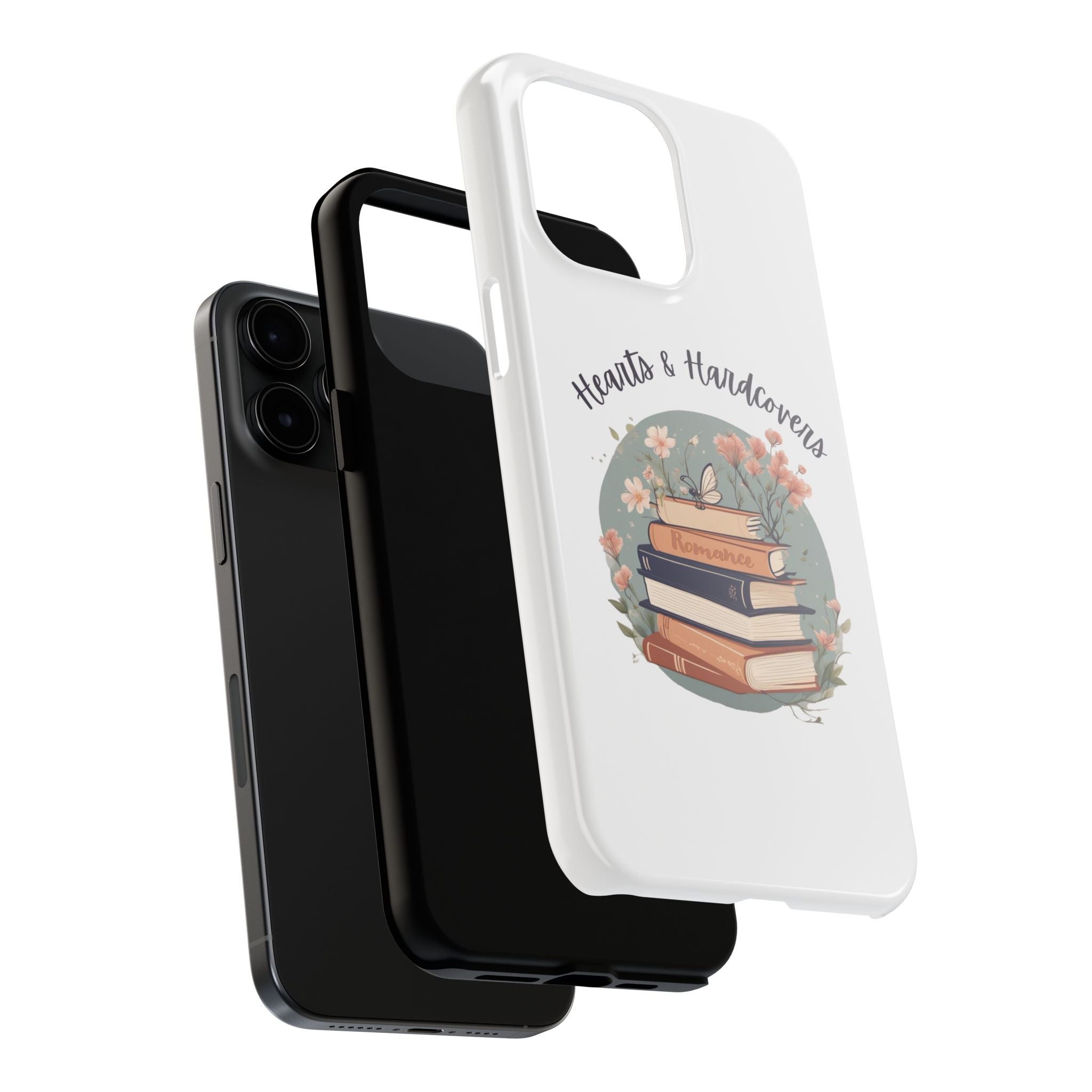 Hearts & Hardcovers Logo Phone Case