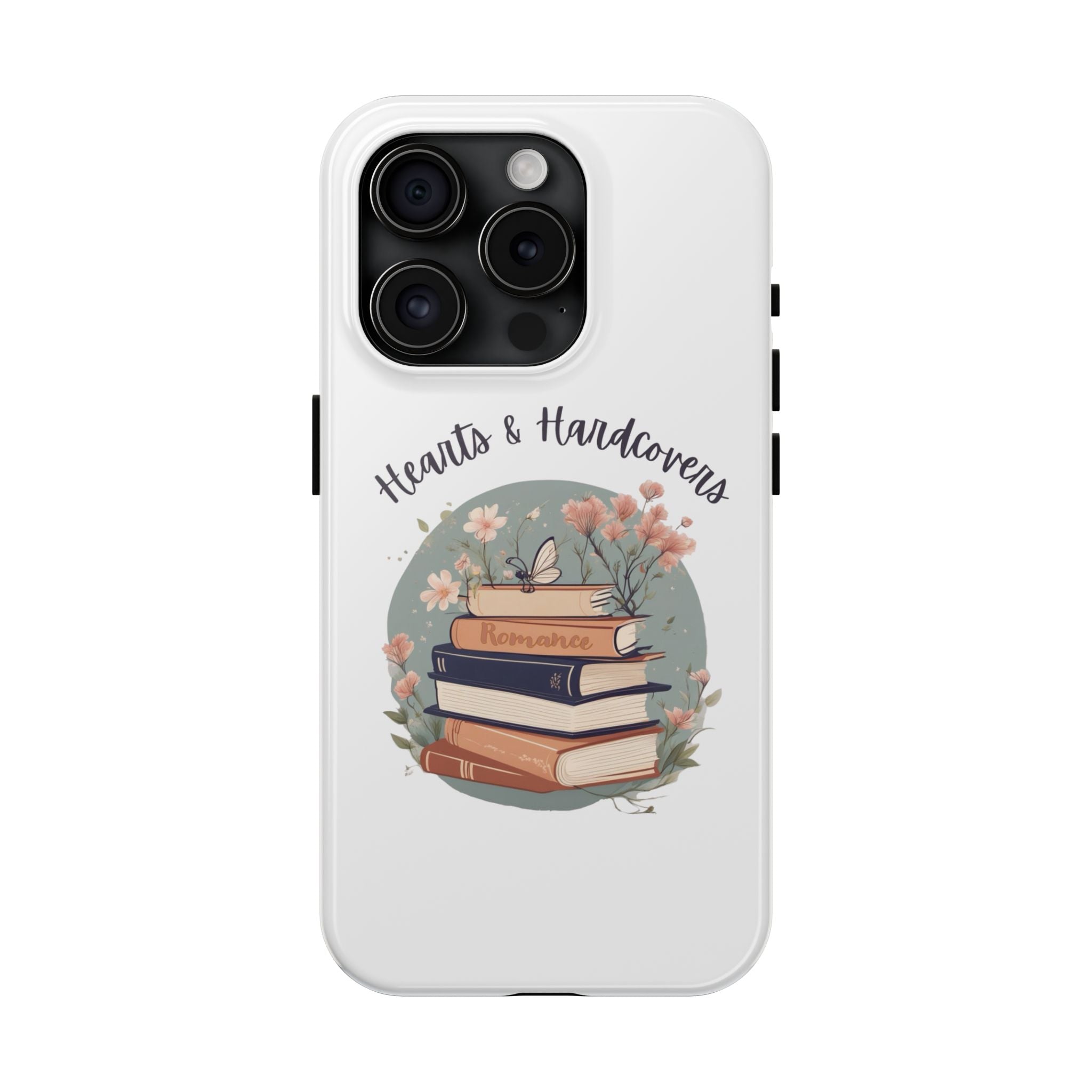 Hearts & Hardcovers Logo Phone Case