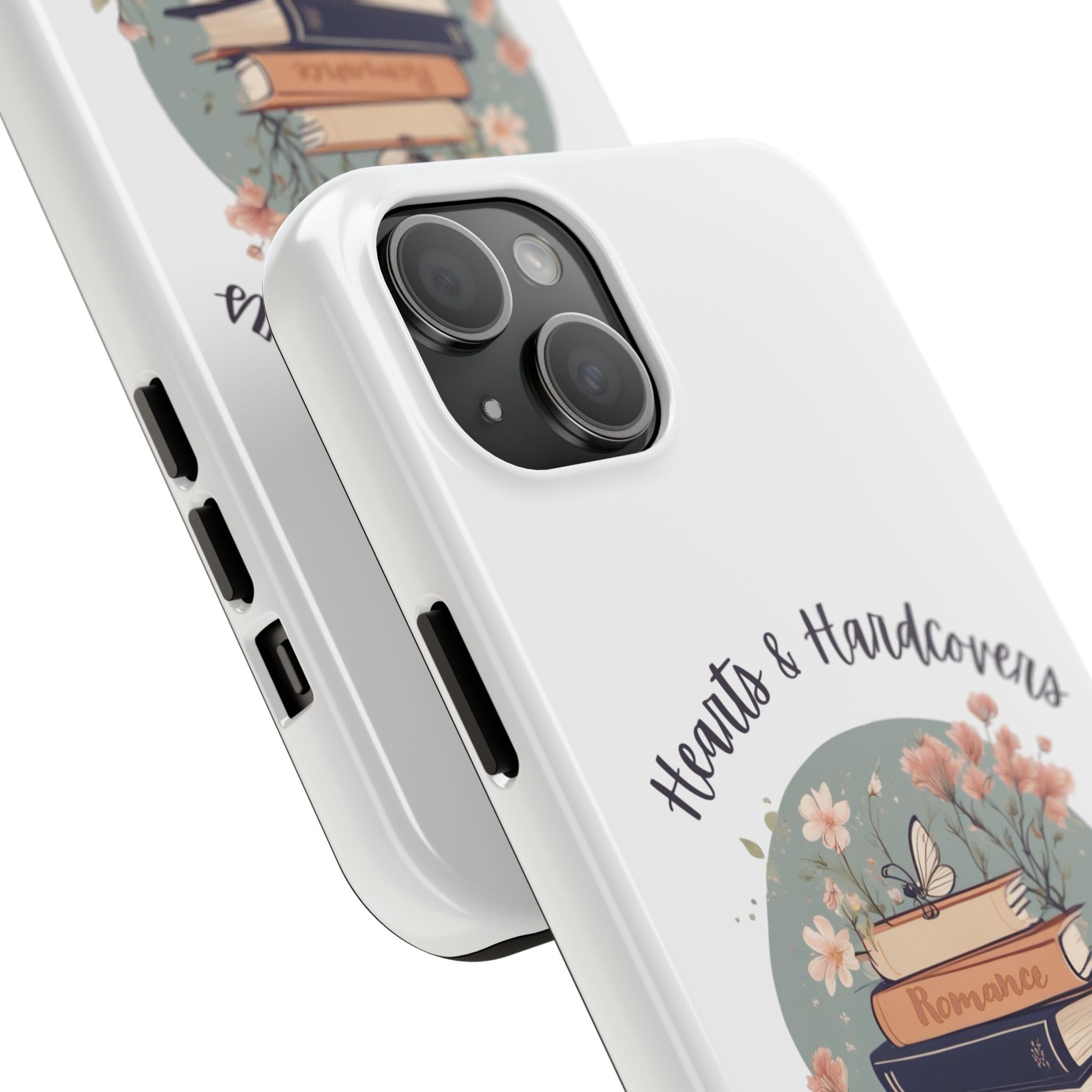Hearts & Hardcovers Logo Phone Case