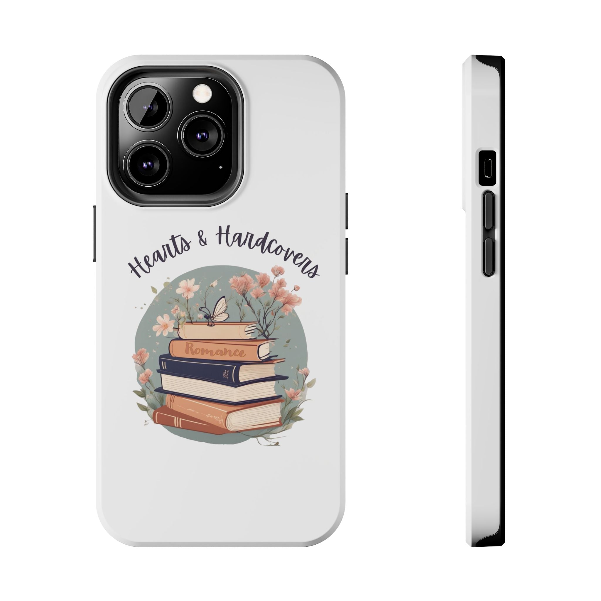 Hearts & Hardcovers Logo Phone Case