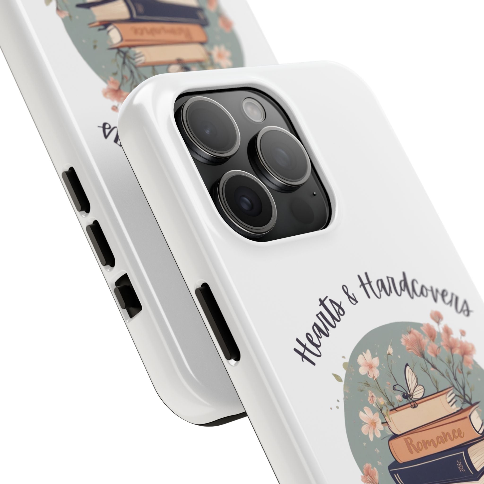 Hearts & Hardcovers Logo Phone Case