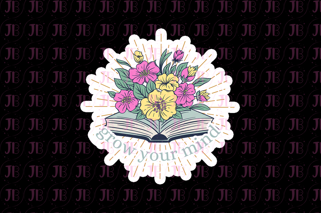 Grow Your Mind Weatherproof Vinyl Sticker-1